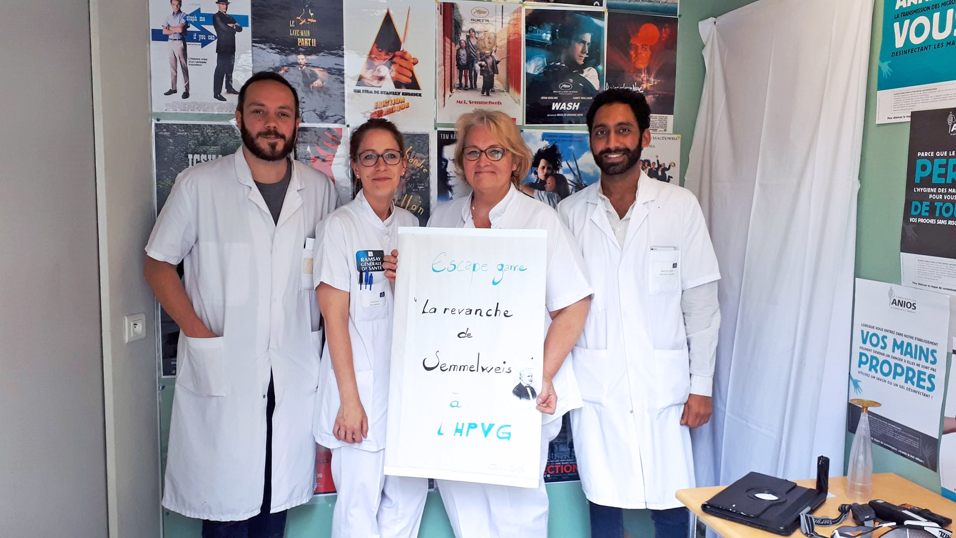 Un jeu qui met les participants en compétition sur le thème de l'hygiène